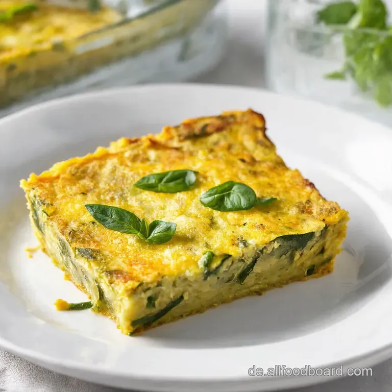 ZucchiniFrittata Italienischer Sommer auf dem Teller